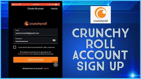 crunchyroll create account|crunchyroll can't create account.